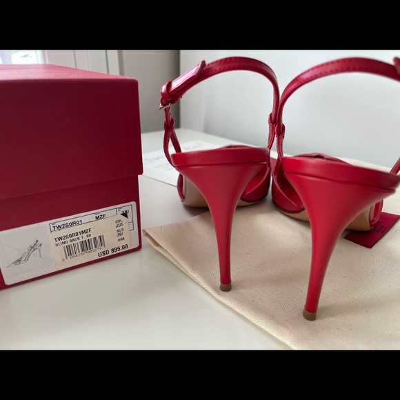 ❌SOLD❌ VALENTINO VLogo Signature Calfskin Slingbacks 80mm - Picture 8 of 13
